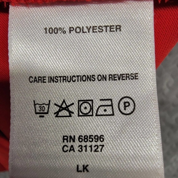 DKNYC Maraschino Red Cap Sleeve Stretch Sheath Pleated Dress Size 8 - Picture 3 of 12